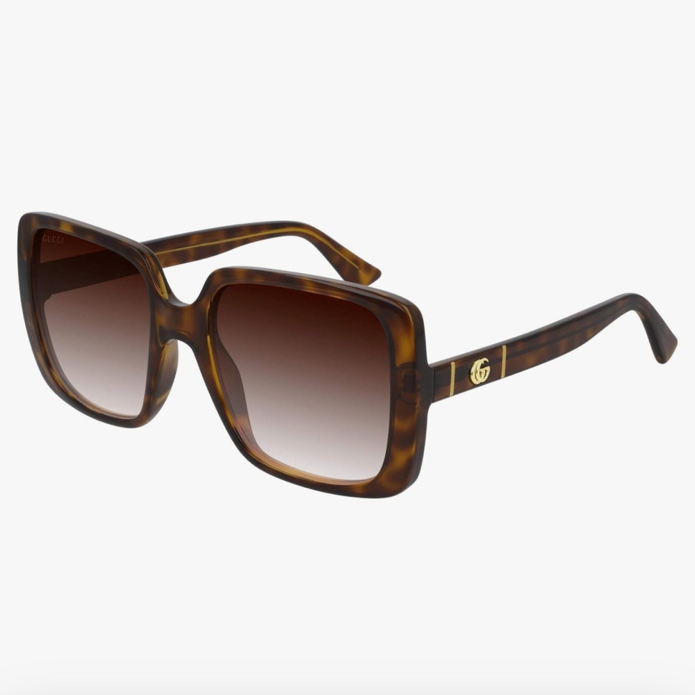 NEW AUTHENTIC GUCCI HAVANA SUNGLASSES GUCCI WOMEN BROWN SUNGLASSES - Picture 2 of 5